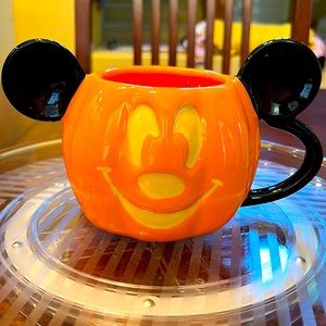 Disney, Mickey Mouse Halloween pumpkin mug